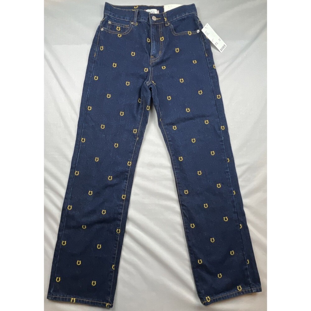 BDG Urban Outfitters Festival Concert Cowboy Horseshoe Jeans Size 25 NWT $89